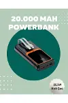 Dijital Ekranlı 20.000 mAh Powerbank | 22.5W Hızlı Şarj + Çoklu Bağlantı Seçeneği Yeni Nesil-2