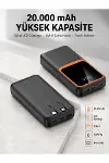 Dijital Ekranlı 20.000 mAh Powerbank | 22.5W Hızlı Şarj + Çoklu Bağlantı Seçeneği Yeni Nesil-1