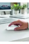 Şarjlı Wireless Mouse Bluetooth Çift Modlu Sessiz Yüksek Hassasiyetli Fare-3