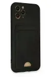 Apple iPhone 11 Pro Kılıf Kelvin Kartvizitli Silikon - Siyah-2