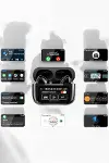 Bluetooth Kulaklık Kablosuz Ekranlı ANC/ENC Destekli Dokunmatik-4