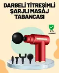 Kas Gevşetici Masaj Tabancası 4 Başlık ve Ayarlanabilir Hız-1