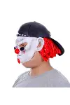 Lateks Şapkalı Gözlüklü Beyaz Maske-2