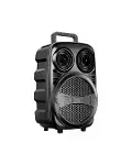 RGB Işıklı Bluetooth Karaoke Hoparlör krofonlu USB TF Kart Destekli Taşınabilir Speaker-4