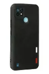 Realme C21 Kılıf Loop Deri Silikon - Siyah-3