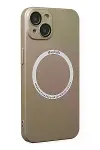 Apple iPhone 14 Plus Kılıf Jack Magneticsafe Lens Silikon - Gold-3