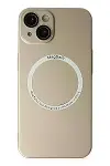 Apple iPhone 14 Plus Kılıf Jack Magneticsafe Lens Silikon - Gold-1