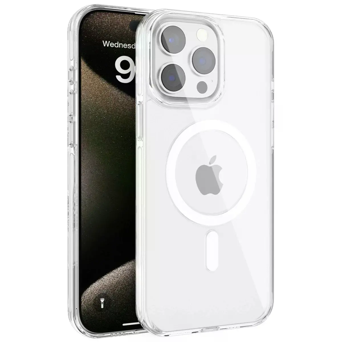 Joko Apple İphone 15 Pro Gleam Pc Sert Magsafe Kılıf - Şeffaf