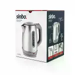 İnoks Çelik Kettle Su Isıtıcısı Kablosuz Kullanım 1.8LT 360° Dönebilme Otomatik Kapanma SK-8031-3
