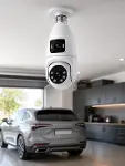 Gece Görüşlü Çift Lens Wi-Fi Ampul Kamera Mobil Takip Destekli-4