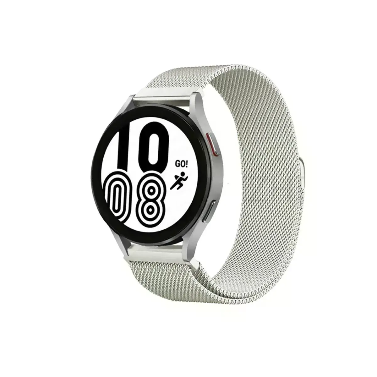 Samsung Galaxy Watch 4 Metal Mıknatıslı Kordon - Gümüş