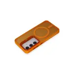 Joko Samsung Galaxy S24 Flet Lens Magsafe Kapak - Turuncu-3