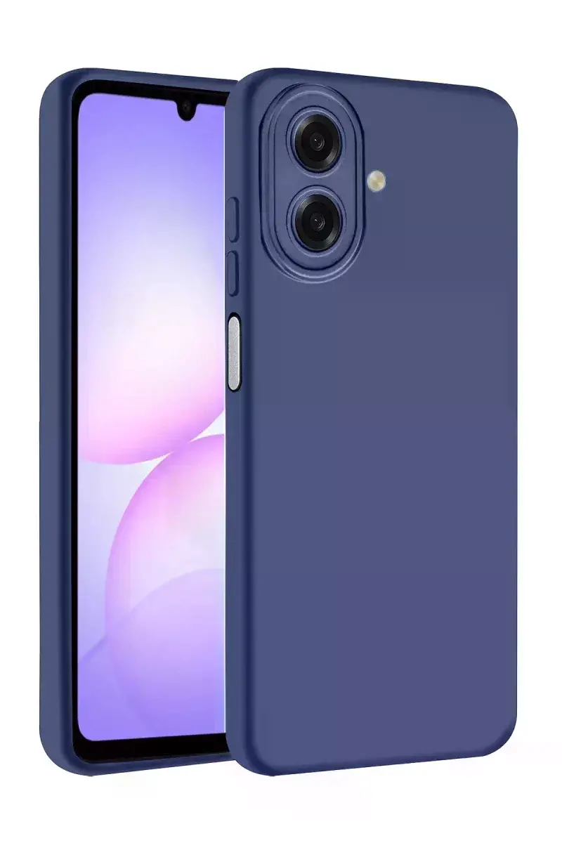 Samsung Galaxy A07 4G Nano içi Kadife Silikon - Lacivert