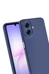 Samsung Galaxy A07 4G Nano içi Kadife Silikon - Lacivert-3