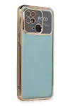 Xiao Red 10C Kılıf Razer Lensli Silikon - Gold-1