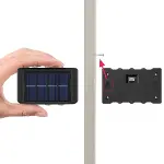 6 Ledli Solar Güneş Enerjili Aplik Led, Dekoratif Duvar Monteli Gün Işığı Led (4745)-5