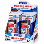12 ADET METALİK SİYAH OTO RÖTUŞ KALEM FIRÇA UÇ 5ML (4745)-3