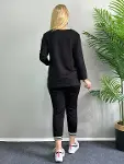Kadın Yeni Sezon Uzun Kollu Ribana Detay Ikili Takım-3