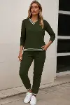 Kadın Uzun Kollu Ribana Detay Viskon Iki Iplik Ikili Takım-3