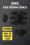 Titreşimli EMS Spor Aleti Karın Kol ve Bacak Kas Yapma Cihazı 2025 Model-3