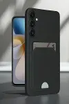 Samsung Galaxy A16 5G Kılıf Kelvin Kartvizitli Silikon - Koyu Yeşil-2