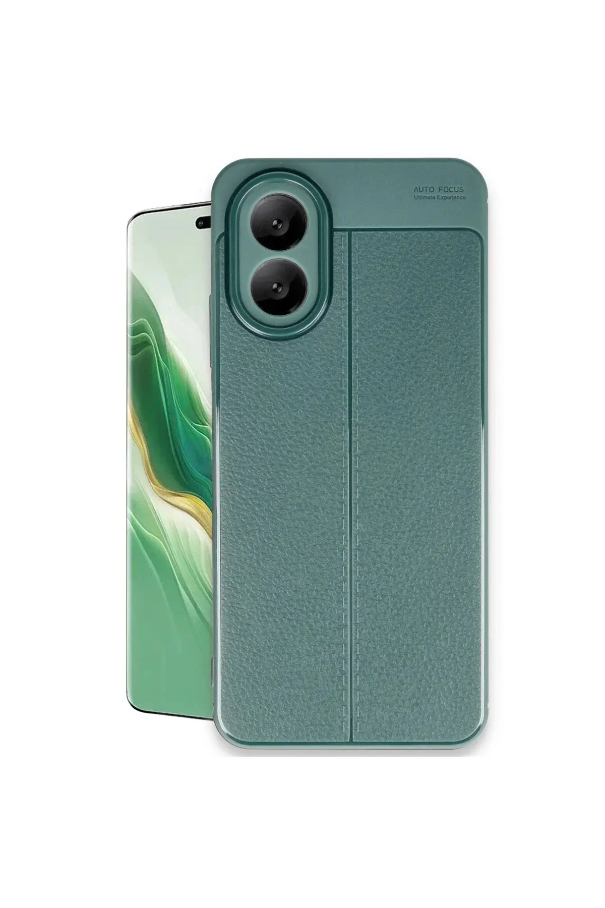 Oppo A38 Kılıf Auto Focus Kapak - Koyu Yeşil