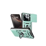 Xiao 15 Pro Kılıf Pars Lens Yüzüklü Silikon - Yeşil-1