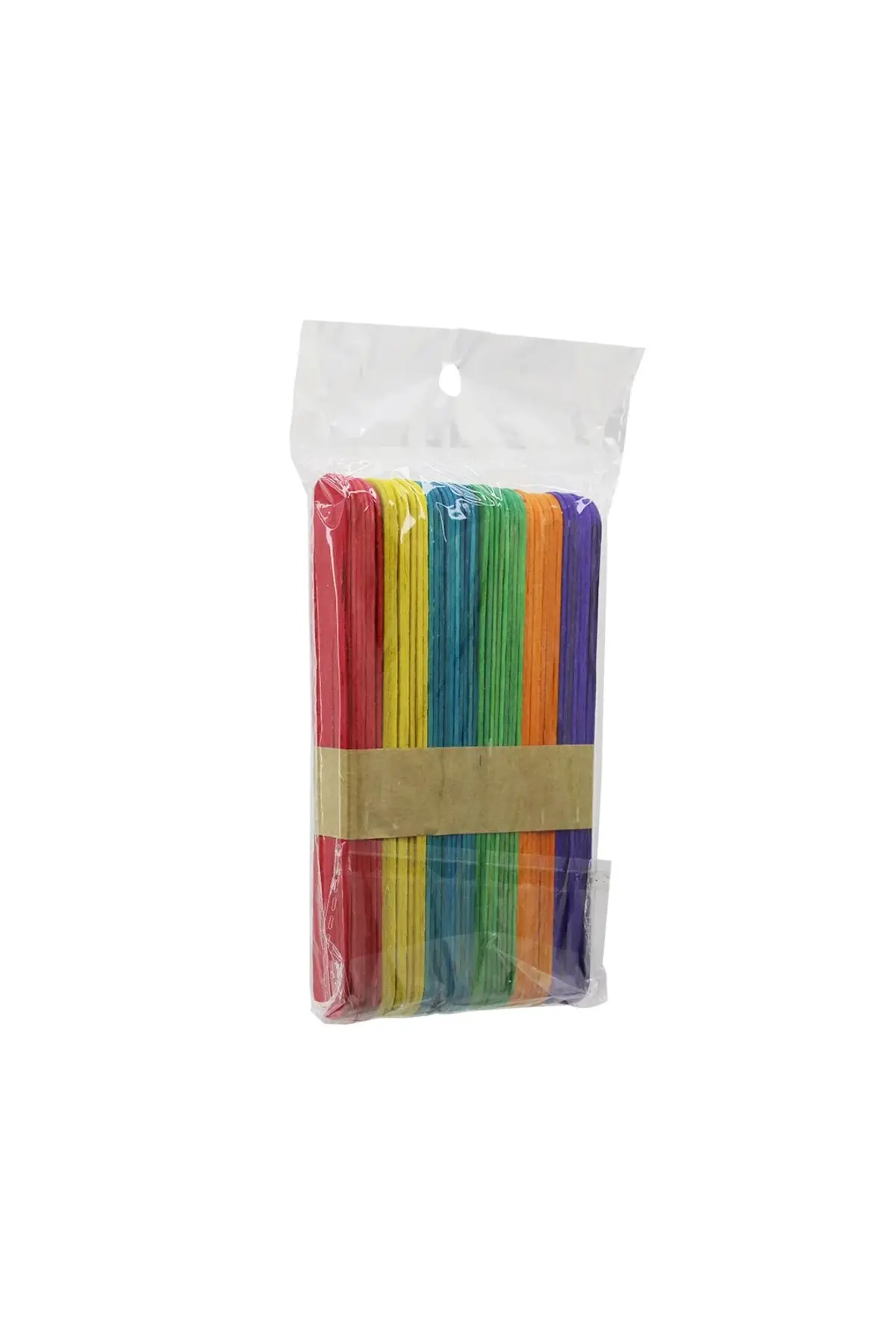 Renkli - 1000 Adet Ahşap Elişi - Dil Çubuk 15CM X 1.8CM