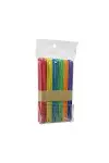 Renkli - 1000 Adet Ahşap Elişi - Dil Çubuk 15CM X 1.8CM-1