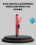 5 Kademeli Serak Saç Düzleştirici – Düz ve Kıvırcık Mod, 26 mm Plaka, Profesyonel Saç Şekillendirme-1