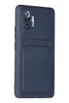 Xiao Red Note 10 Pro Kılıf Kelvin Kartvizitli Silikon - Lacivert-2