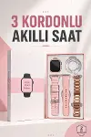 Akıllı Saat Amoled Ekran 3 Kordonlu Aksesuar Hediyeli Sesli Görüşme-1
