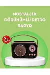 Nostaljik Retro Radyo – Bluetooth, USB ve FM Özellikli Şık Tasarım-1