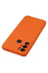 Tecno Pova Neo Kılıf Nano içi Kadife Silikon - Turuncu-3