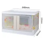 SN-25883 72L Katlanabilir Plastik Saklama Kutusu Renkli Kapaklı Tekerlekli 40x64x37cm-3