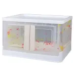 SN-25883 72L Katlanabilir Plastik Saklama Kutusu Renkli Kapaklı Tekerlekli 40x64x37cm-1