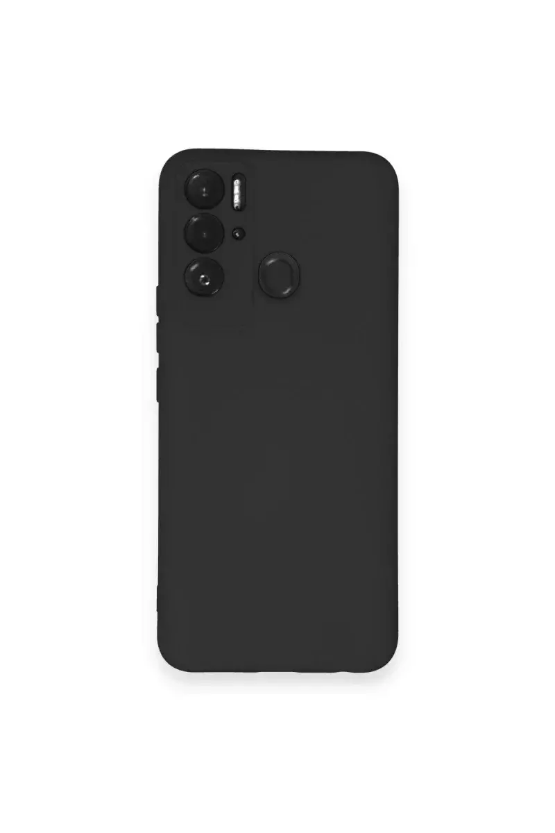 Tecno Pova Neo Kılıf Nano içi Kadife Silikon - Siyah