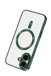Apple iPhone 16 Kılıf Kross Magneticsafe Kapak - Koyu Yeşil-3