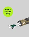 1.5V AA Şarjlı Lityum Pil | 1000+ Kez Şarj Edilebilir | Hızlı Type-C Şarj (2 Adet)-2