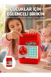 Kırmızı ATM Kasa Tipi Para Biriktirme Kumbarası-1