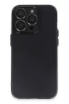 Apple iPhone 13 Pro Max Kılıf Luko Lens Silikon - Siyah-1
