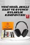 Boyun Bantlı Kulaklık ve 7 Kordonlu Yeni Nesil Akıllı Saat Kampanyası Yüksek Ses Kaliteli-1
