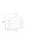 Beyaz Pantolon Askısı & Dolap Düzenleyici Askı-3