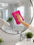 Çok Amaçlı Pembe Mikrofiber Bez Çizmeden Etkili Yüzey Temizliği-2
