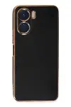 Vivo Y16 Kılıf Volet Silikon - Siyah-2