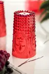 Akrilik Kırmızı 6'lı Uzun Bardak & Su Meşrubat Bardağı 750 ml ( Büyük Boy & Cam Değildir )-3