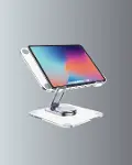 Ayarlanabilir Şeffaf Tablet Standı Kaymaz Silikon Tabanlı-4