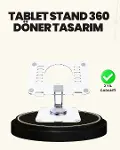 Ayarlanabilir Şeffaf Tablet Standı Kaymaz Silikon Tabanlı-1