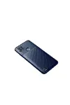 Realme C21 Kılıf Auto Focus Karbon Kapak - Lacivert-2