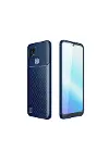 Realme C21 Kılıf Auto Focus Karbon Kapak - Lacivert-1